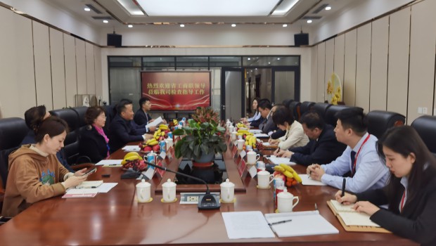 甘肅省委統(tǒng)戰(zhàn)部副部長(zhǎng)、省工商聯(lián)黨組書記茍?zhí)旌暌恍猩W臨蘭州亞太集團(tuán)檢查指導(dǎo)工作